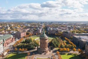 Mannheim aus der Vogelperspektive