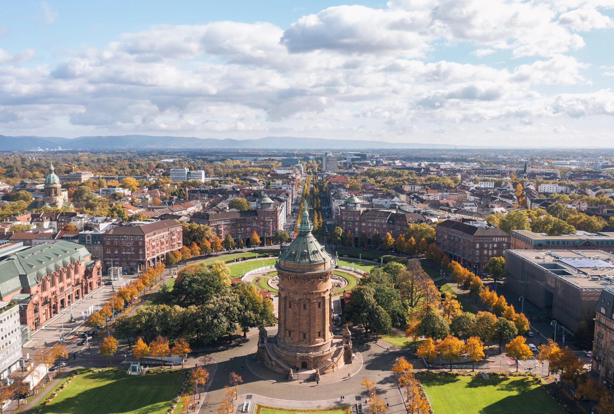 Mannheim aus der Vogelperspektive